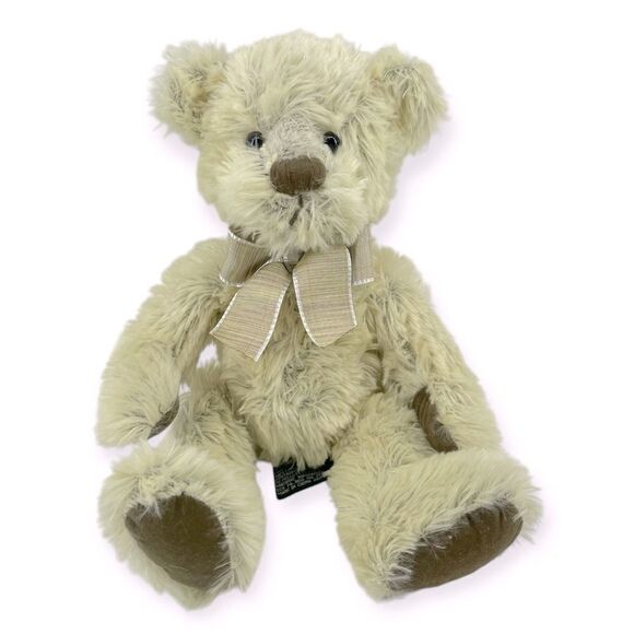 Vintage Russ Berrie & Co Burleigh 10” Plush Tan Brown Stuffed Teddy Bear #24019 - Picture 8 of 8